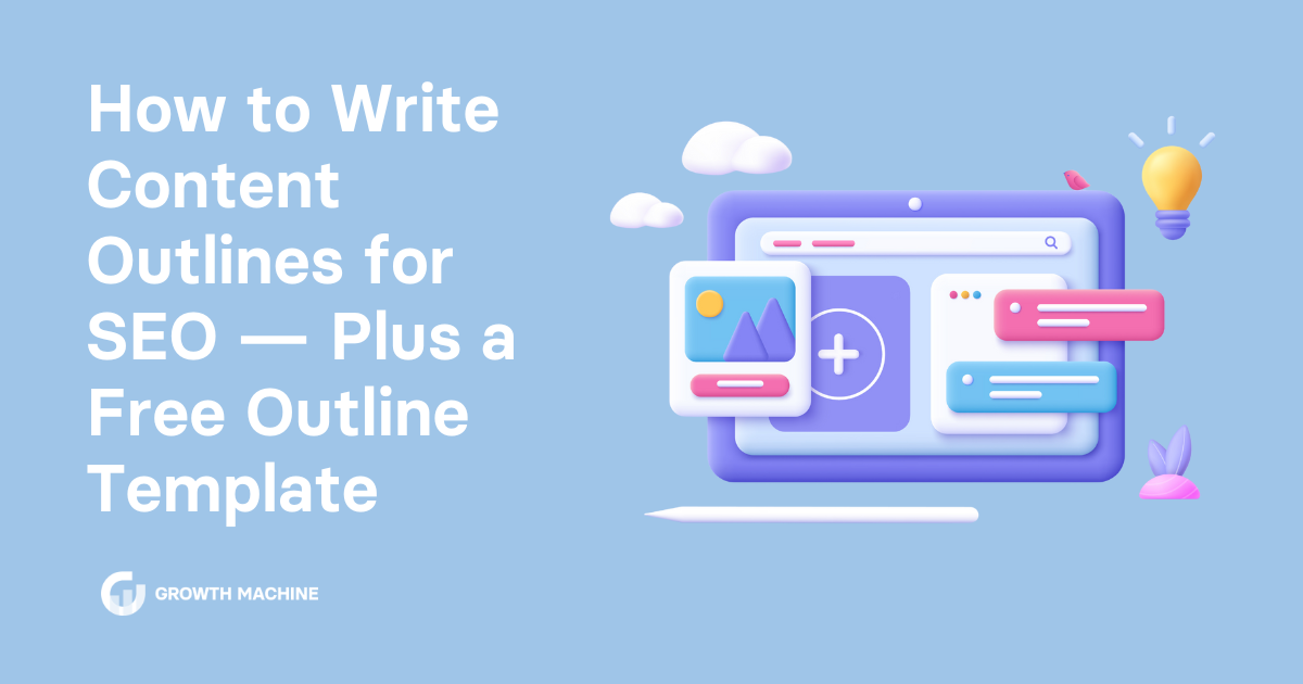 Content outlines: Graphic of a computer with an image and bullet points